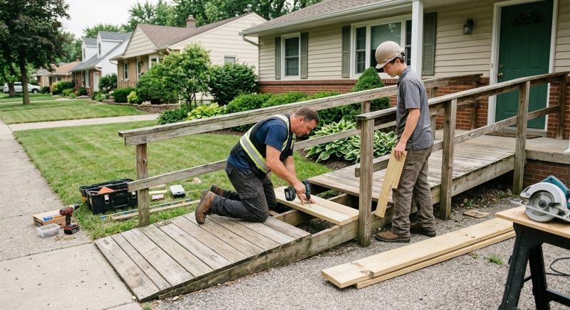 Wood Ramp Repair in Kansas City, KS